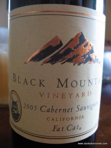 The 2005 Black Mountain Cabernet Sauvignon. $4.99! Why not?