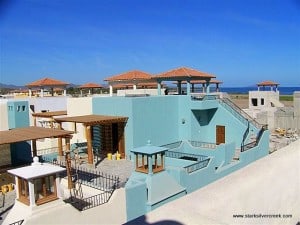 View of Sue and Tom's place (in blue) from the tower of our Nueva Chica. It's nice we will be neighbors!