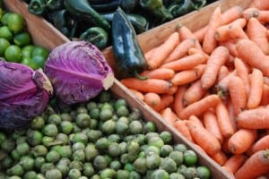 Buying tomatoes at the market