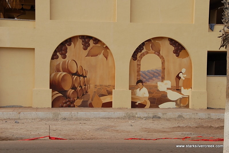 Murals along the La Mision Hotel. Absolutely love the concept and the execution.
