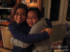 Paella with seafood, chicken, chorizo and my sister Wendy