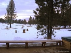 Northstar at Tahoe: Morning views from Old Greenwood cabin