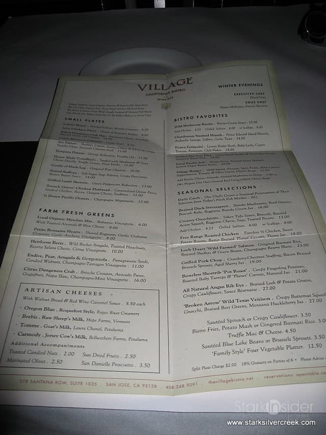 Village California Bistro & Wine Bar, Santana Row: West Coast good eats