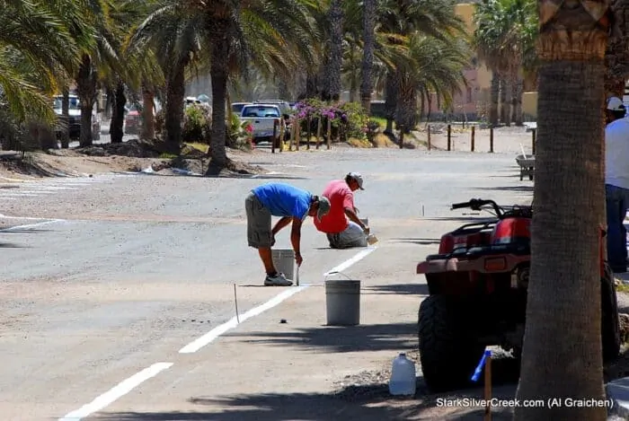 Loreto Bay paseo construction