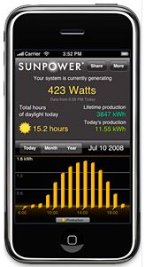 SunPower iPhone app