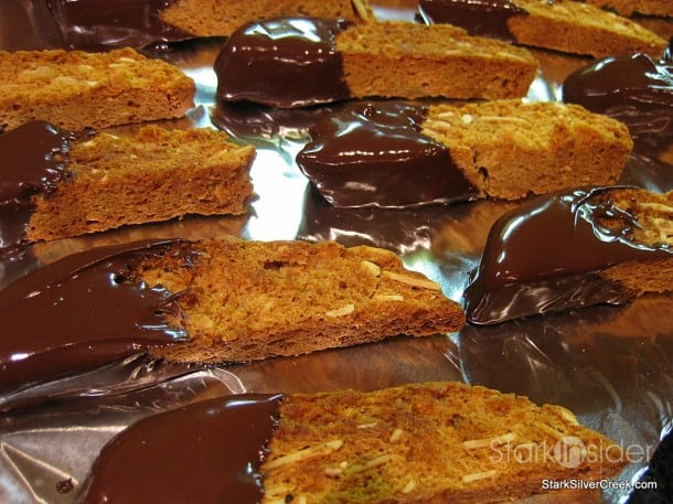 Recipe - Lemon Almond Chocolate-Dipped Biscotti