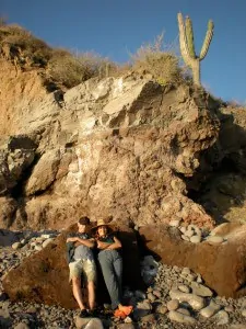 Del and Sharon take a break while kayaking in Loreto