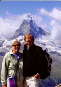 Del and Nancy on one of their many treks