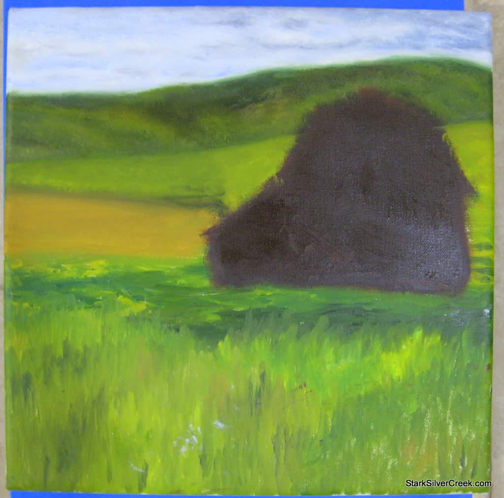 Artist-Diaries-Red-Barn-In-Progress