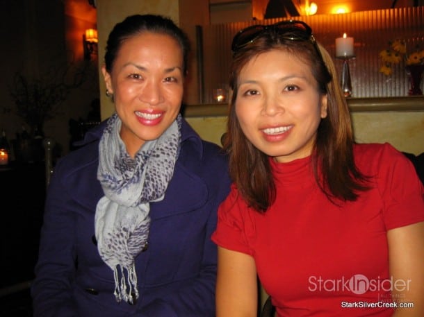 Enjoying fine wine and food with the Food Fashionista (Mika Takeuchi)