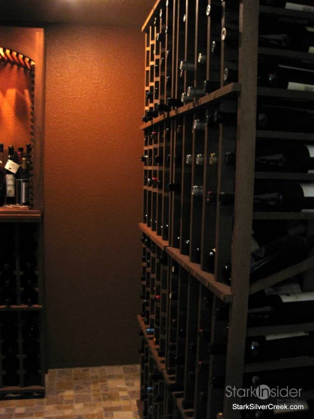 Wine Cellar Project Installing corner racks (photos)