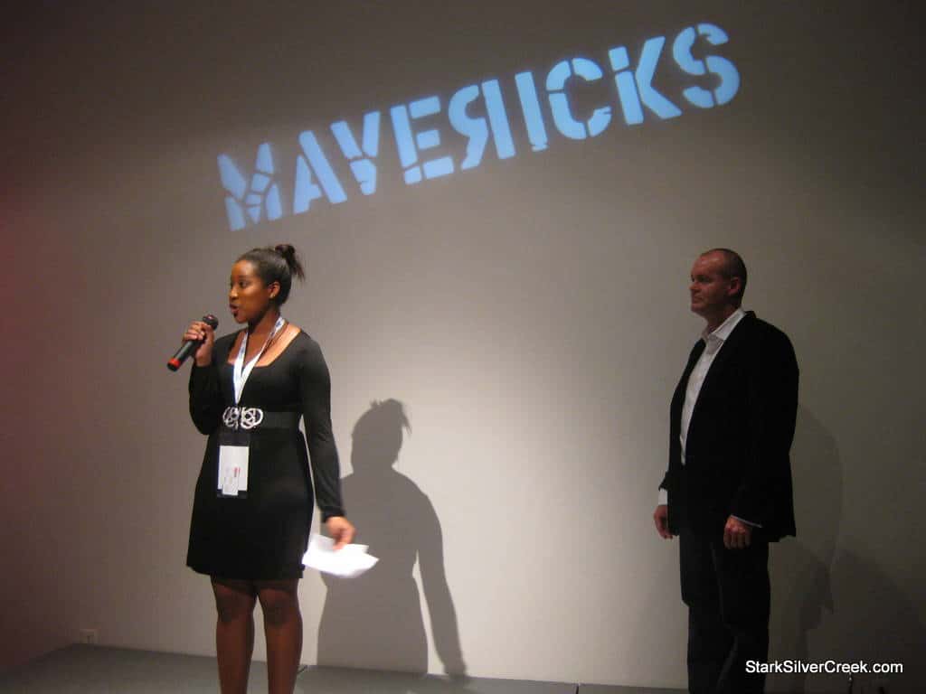 Darnisha Bishop, publicist for Cinequest welcomes the attendees. 