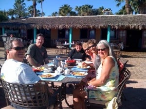 Brunch at the Oasis Hotel, photo by Bill Edwards