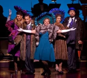 Aurelia Williams, Christopher L. Morgan, Angela Grovey, Rebecca Covington and Ken Robinson in San Jose Repertory Theatre’s production of Ain't Misbehavin'. Photo: Tim Fuller