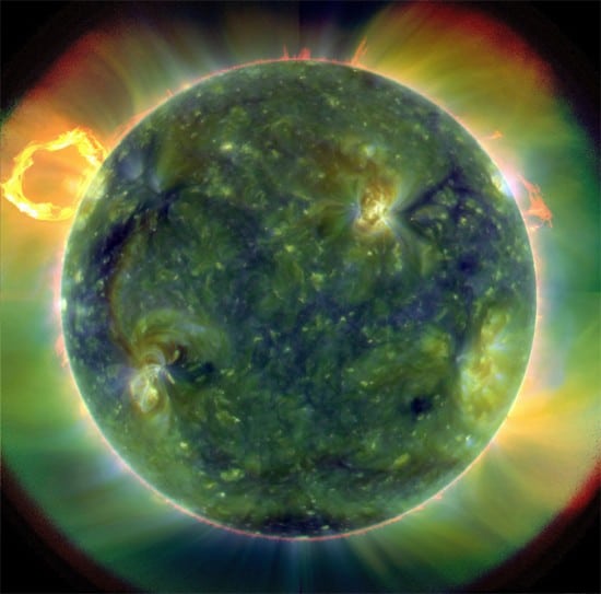 Astonishing image of the Sun taken by SDO. Credit: NASA/Goddard/SDO AIA Team.