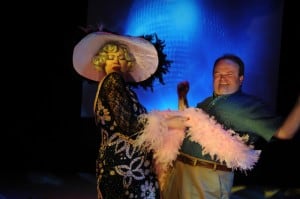 Judith Miller (left) and Colin Thomson (right) in Dirty Blonde at San Jose Stage Company, running through May 2. Photo by Dave Lepori.