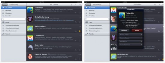 Twitterific iPad
