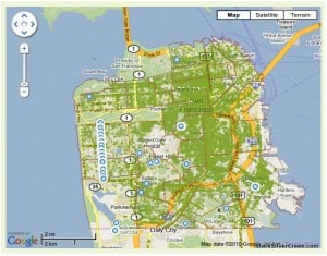 Urban Forest Map San Francisco