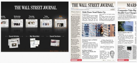 Wall Street Journal on iPad