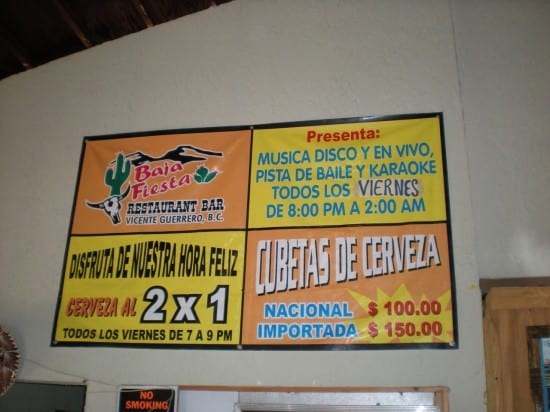 Baja Fiesta Restaurant, Vicente Guerrero