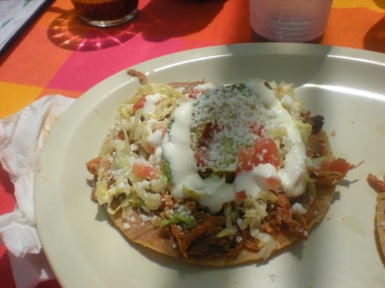 Chicken Tostada at Capital Restaurant