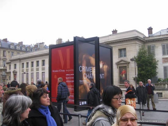 The poster for the special exhibit on Crime and Punishment at the museum when I visited. Unlike the Louvre, this art gallery does not allow the taking of photographs.
