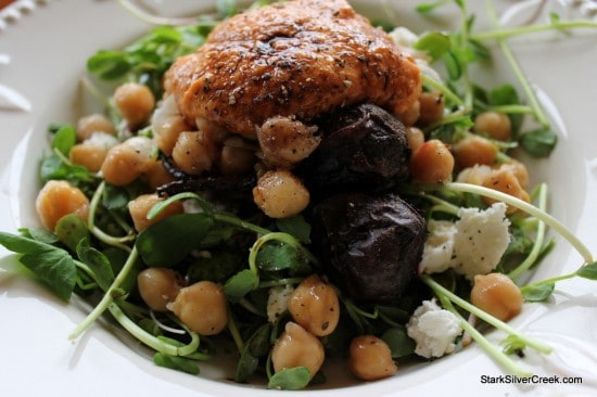 Roasted beet and goat cheese salad