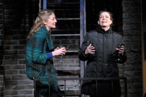 At Berkeley Rep, Heidi Schreck and Deirdre O’Connell (right) star in the world-premiere production of In the Wake, from the creators of Broadway’s Well. Photo courtesy of kevinberne.com.