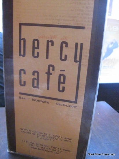 Bercy Cafe in Paris. Mais Oui! Bercy Cafe in Paris. Mais Oui!