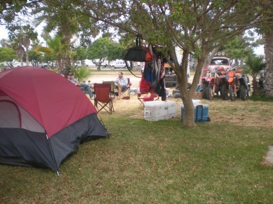 Campsite for the Afraidium Racing Team