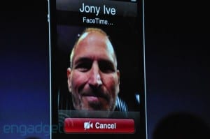 FaceTime enables real-time video chat (on wi-fi only in 2010). Image: Engadget.
