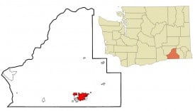 Map of Walla Walla, Washington