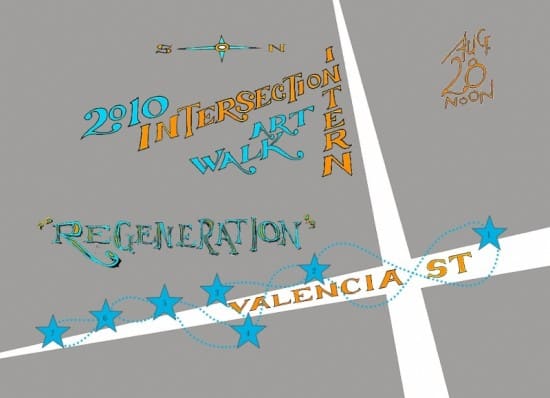 Regeneration: Intersection for the Arts Intern Artwalk 2010