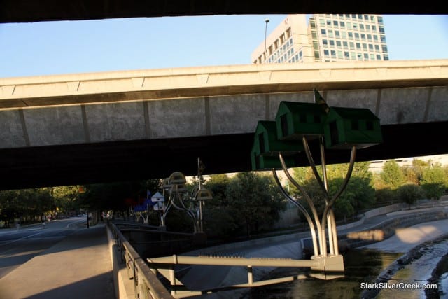 A Floating World awaits underneath Highway 87, downtown San Jose. Photo: Clinton Stark.