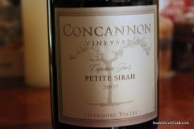 Classy: 2007 Concannon Reserve Captain Joe's Petite Sirah