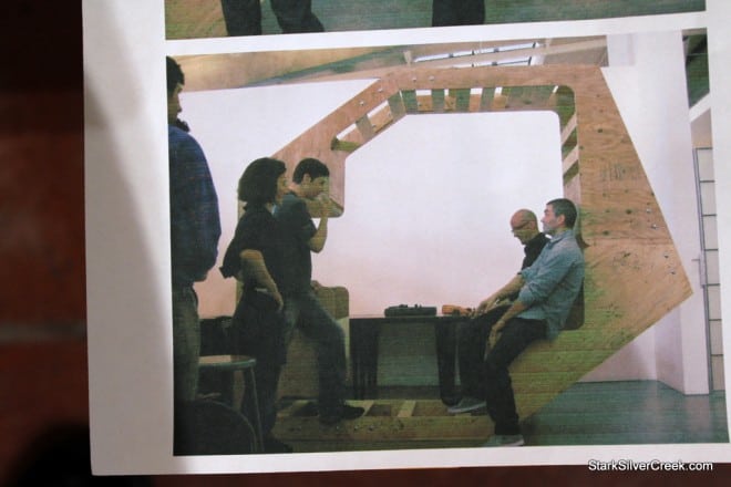 Students assemble mobile urban hardware to be used in pilot project during 01SJ Biennial.