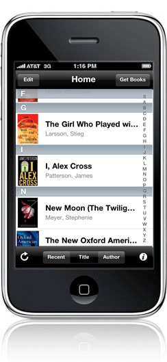 Kindle App on iPhone