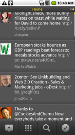 TweetDeck Android time line