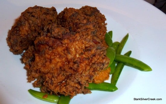 Buttermilk Fried Breast of Chicken with Bourbon Mashed Sweet Potatoes