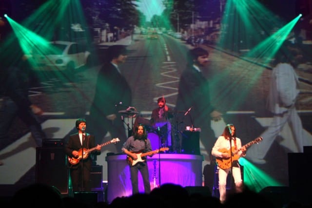 Broadway San Jose presents RAIN, a Tribute to Beatles. Photo credit: Joan Marcus.