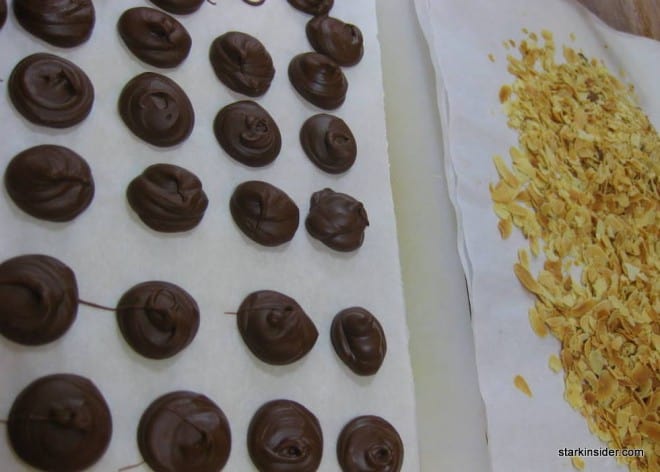 Chocolate making class in Paris.