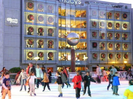 Children from the Boys & Girls Clubs of San Francisco skating at the 2009 Safeway Holiday Ice Rink in Union Square