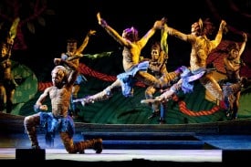 The cast performs “African Homeland” in Broadway San Jose presents THE COLOR PURPLE. Photo by Scott Suchman.