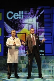 James Wagner and Robert Krakovski in the Regional Premiere of the biomedical thriller Secret Order at San Jose Repertory Theatre.  Photo: Kevin Berne