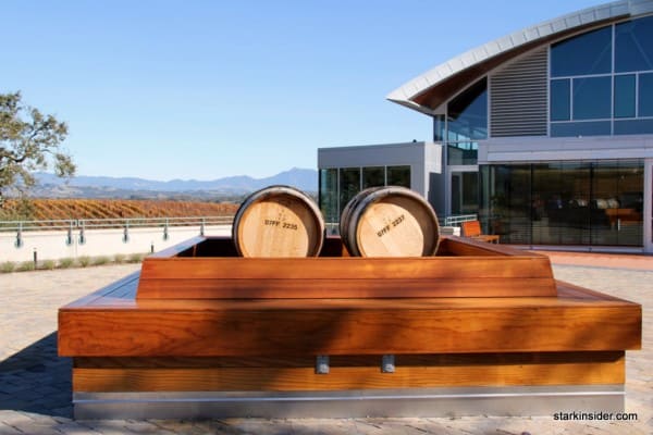 On the terrace on a spectacular fall day in the Russian River Valley.