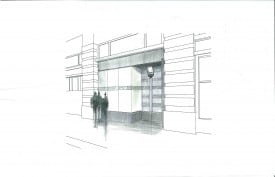 Frey Norris - Exterior Perspective w Signage