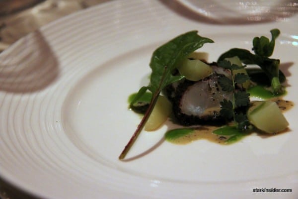 Lobster with its Tomalley and Coral, Truffle with Walnut by David Kinch.