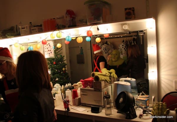 Eric Petersen's dressing room at the Orpheum Theatre, San Francisco.