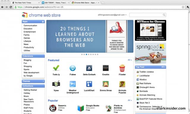 Chrome Web Store: More apps, this time for your browser