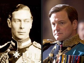 Colin Firth plays King George VI